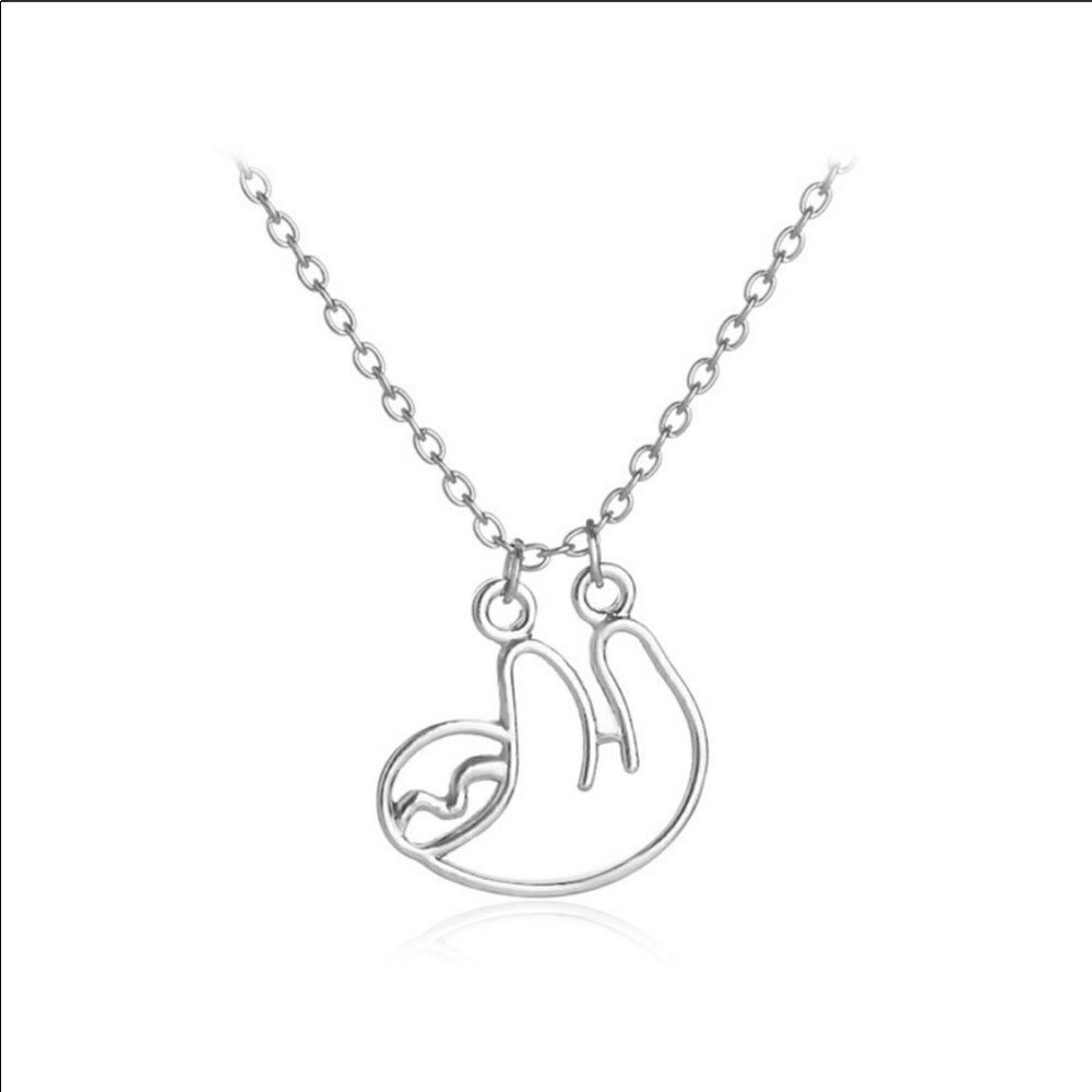 Necklace Sloths print Zinc Alloy too cute 🥰